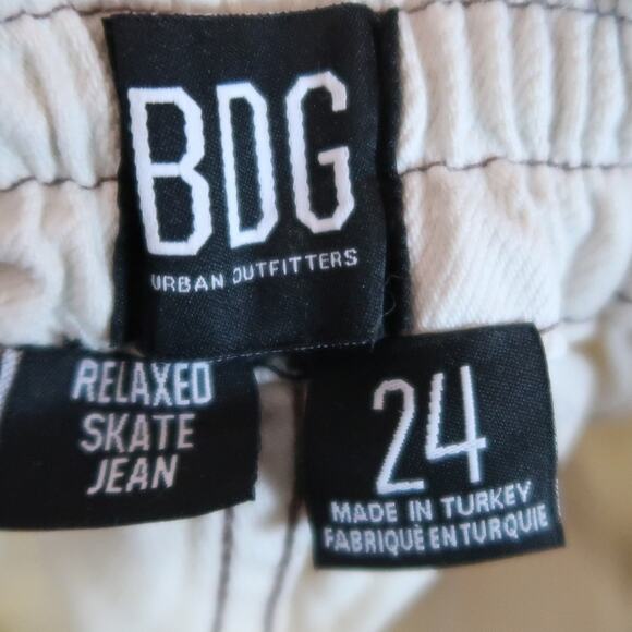 BDG Urban Outfitters Relaxed Skate Jean Cream Pull-On Cargo 24 - Picture 5 of 6